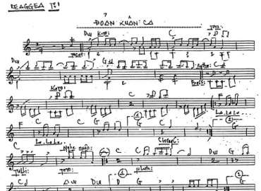 Đoản Xuân Ca sheet nhạc đệm