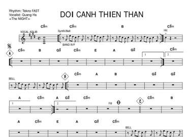 Đôi Cánh Thiên Thần sheet nhạc đệm