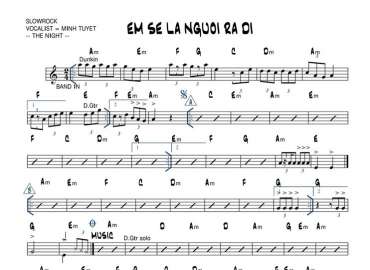 Em Sẽ Là Người Ra Đi sheet nhạc đệm