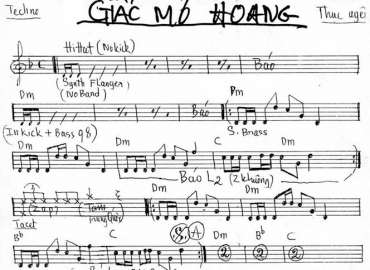 Giấc Mơ Hoang sheet nhạc đệm