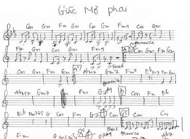 Giấc Mơ Phai sheet nhạc đệm