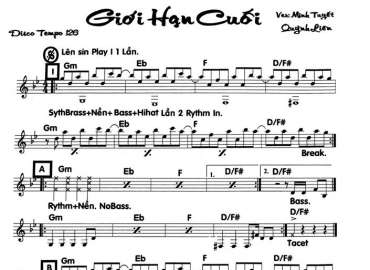 Giới Hạn Cuối sheet nhạc đệm