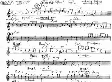 Giống Như Tôi sheet nhạc đệm