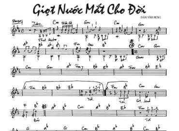 Gọt Nước Mắt Chờ Đợi sheet nhạc đệm