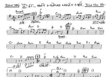 Hát Mừng Ngày Mới sheet nhạc đệm