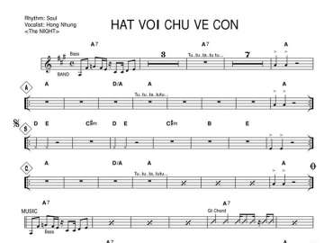 Hát Với Chú Ve Con sheet nhạc đệm