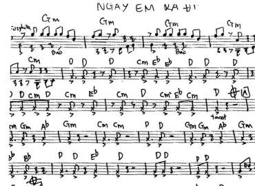 Ngày em ra đi sheet nhạc