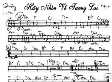 Hãy Nhìn Về Tương Lai sheet nhạc đệm