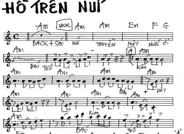 Hồ Trên Núi 2 sheet nhạc đệm