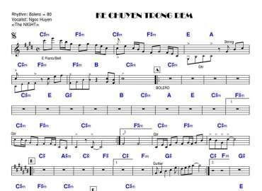 Kể Chuyện Trong Đêm sheet nhạc đệm