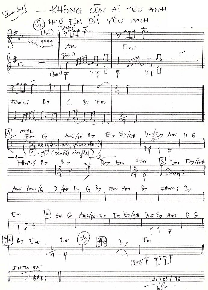 Không Còn Ai Yêu Anh Như Em Đã Yêu Anh