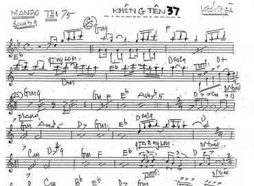 Bài Không Tên Số 37 sheet nhạc đệm