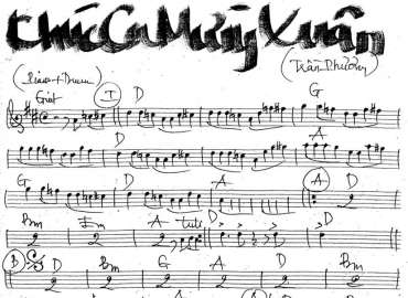Khúc Ca Mừng Xuân sheet nhạc đệm