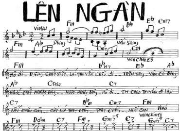 Lên Ngàn sheet nhạc đệm