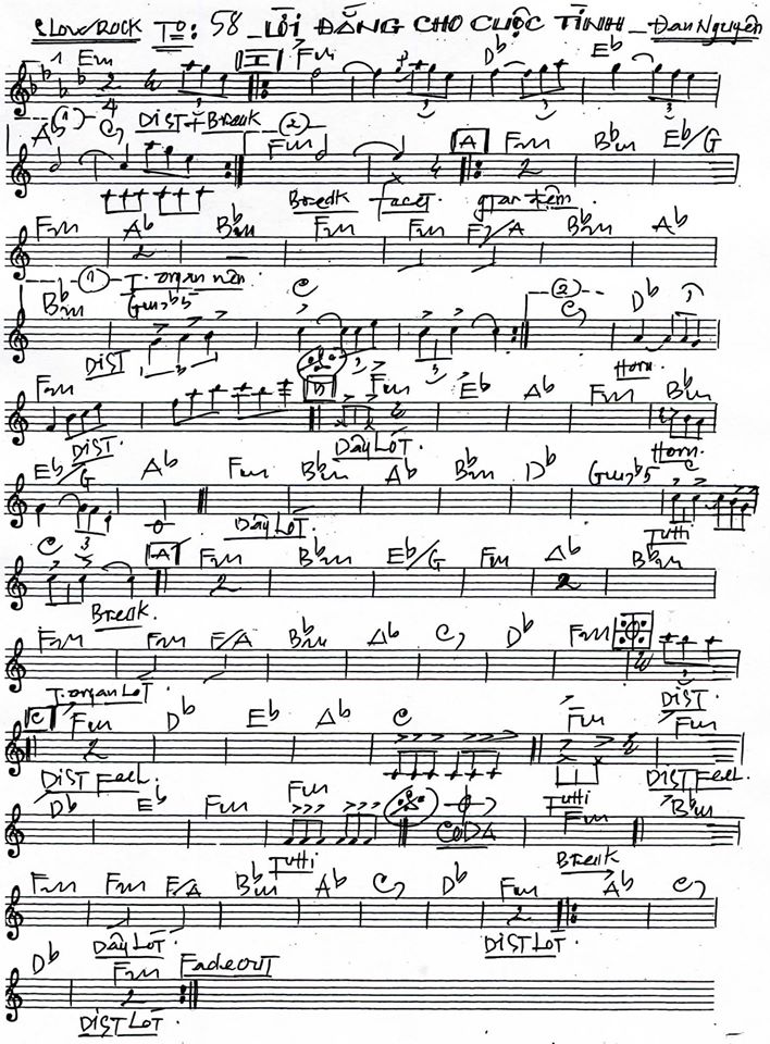 Lời Đắng Cho Cuộc Tình