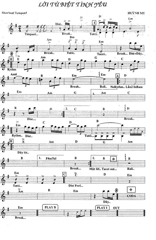 Lời Từ Biệt Tình Yêu