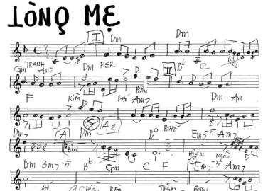 Lòng Mẹ sheet nhạc đệm