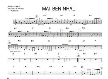 Mãi Bên Nhau sheet nhạc đệm