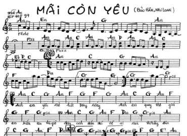 Mãi Còn Yêu sheet nhạc đệm
