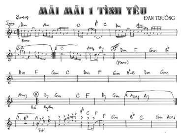 Mãi Mãi Một Tình Yêu sheet nhạc đệm