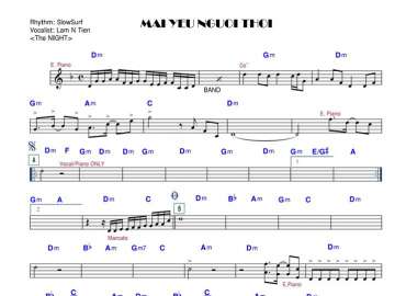 Mãi Yêu Người Thôi sheet nhạc đệm