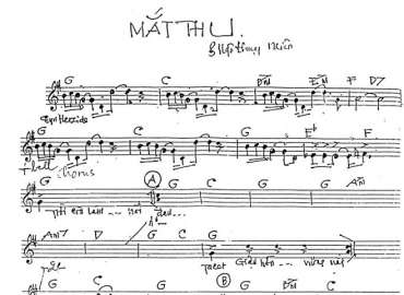 Mắt Thu sheet nhạc đệm