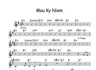 Màu Kỷ Niệm sheet nhạc đệm