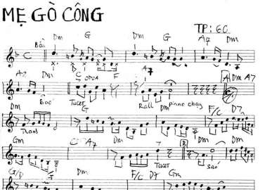 Mẹ Gò Công sheet nhạc đệm