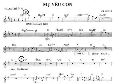Mẹ Yêu Con sheet nhạc đệm