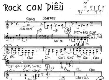 Rock Con Diều 2 sheet nhạc đệm