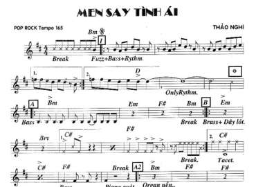 Men Say Tình Ái sheet nhạc đệm