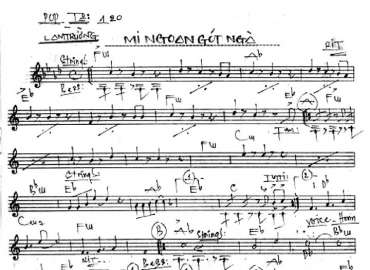 Mi Ngoan Gót Ngà sheet nhạc đệm