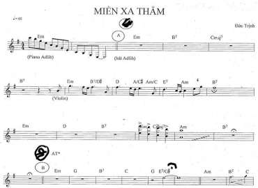 Miền Xa Thắm sheet nhạc đệm