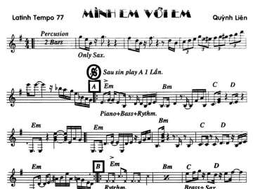 Mình Em Với Em sheet nhạc đệm