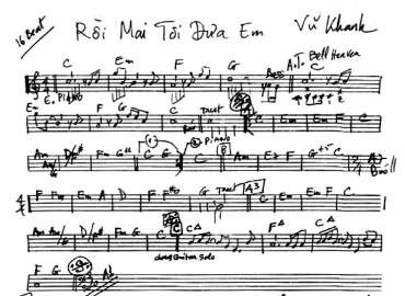 Rồi Mai Tôi Đưa Em Đi sheet nhạc đệm