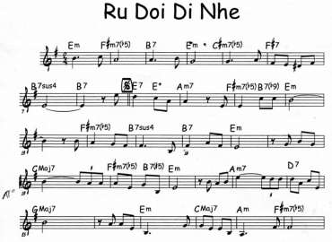 Ru Đời Đi Nhé sheet nhạc đệm