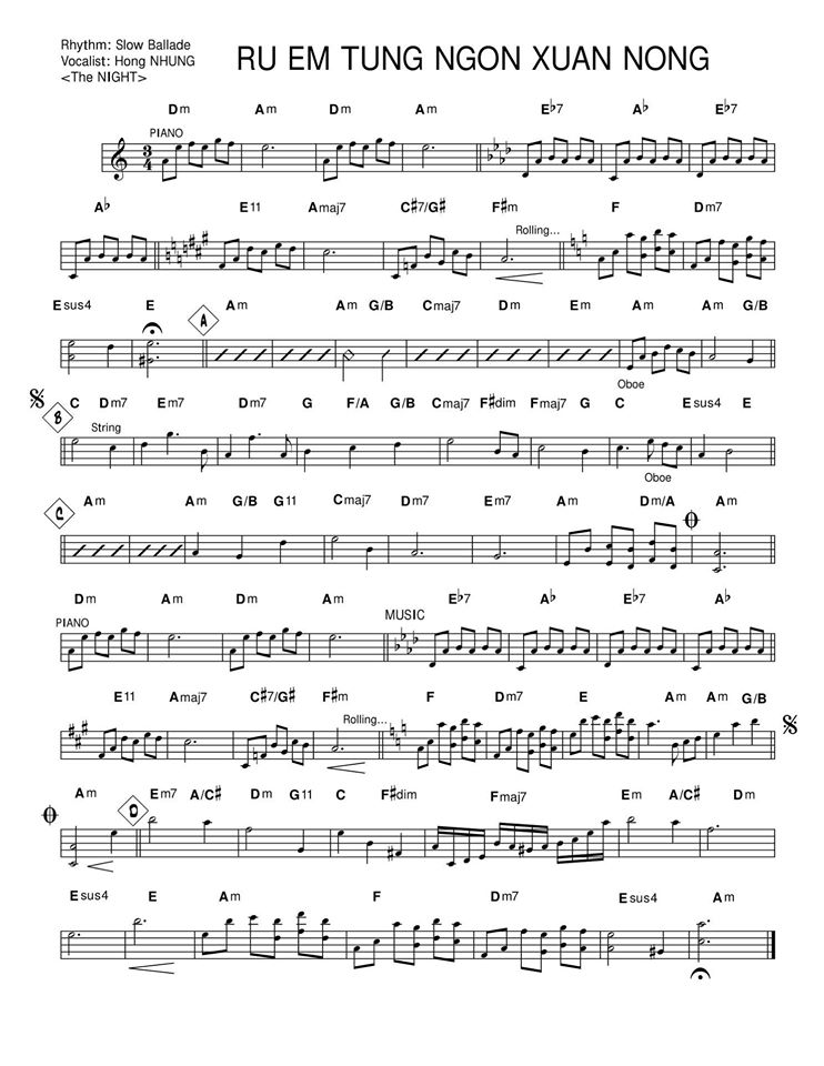 Ru Em Từng Ngón Xuân Nòng