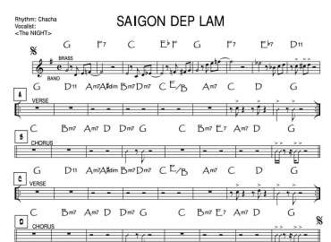 Sài Gòn Đẹp Lắm sheet nhạc đệm