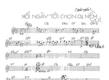 Mỗi Ngày Tôi Chọn Một Niềm Vui sheet nhạc đệm