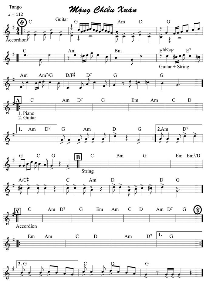 Mộng Chiều Xuân Tango