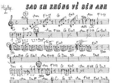 Sao Em Không Về Bên Anh sheet nhạc đệm
