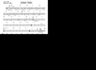 Sóng Tình sheet nhạc đệm