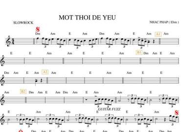 Một Thời Để Yêu sheet nhạc đệm