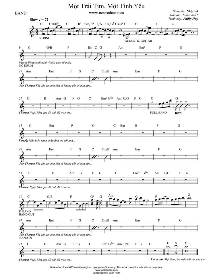 Một Trái Tim Một Tình Yêu