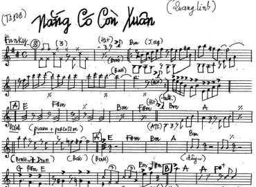 Nắng Có Còn Xuân sheet nhạc đệm