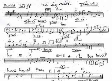 Tà Áo Cưới sheet nhạc đệm