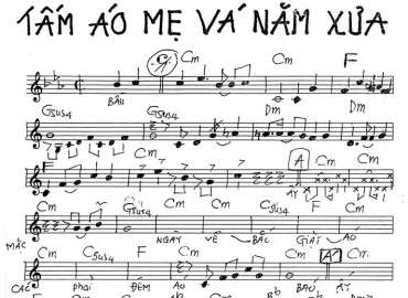 Tấm Áo Mẹ Vá Năm Xưa sheet nhạc đệm