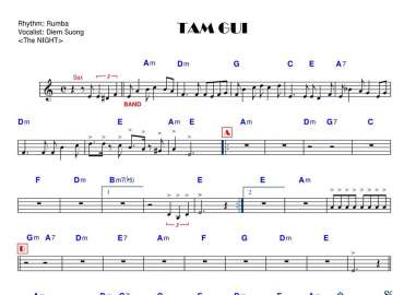 Tạm Gửi sheet nhạc đệm