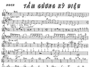 Tấm Gương Kỳ Diệu sheet nhạc đệm