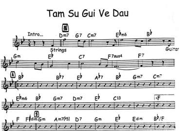 Tâm Sự Gửi Về Đâu sheet nhạc đệm